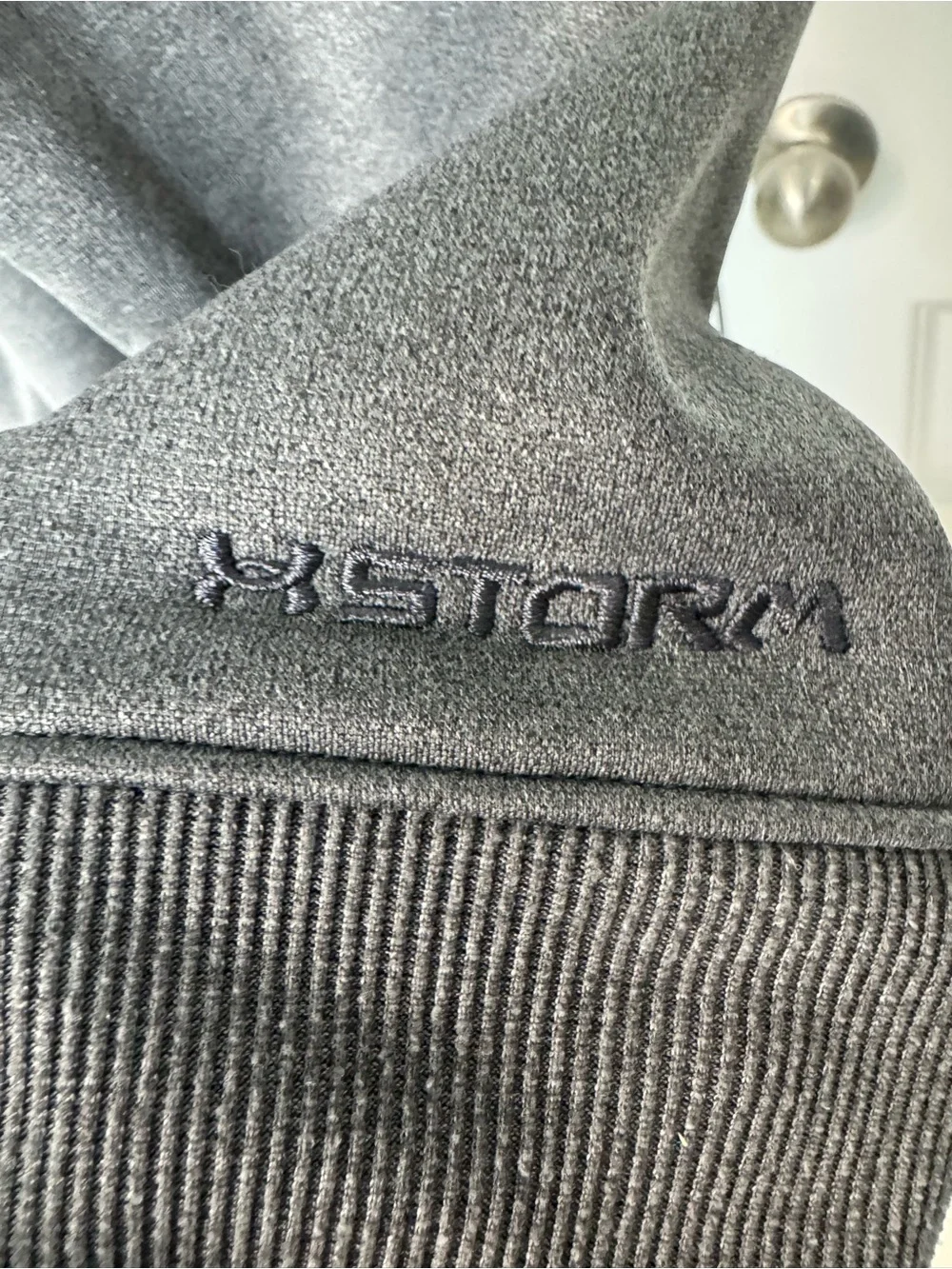 Under Armour Men's Gray Hoodie with Orange Logo